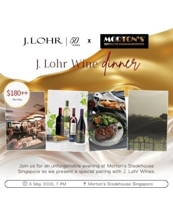 J.LOHR x Morton's Steakhouse Wine Dinner | Hurry Up. Seats are limited...