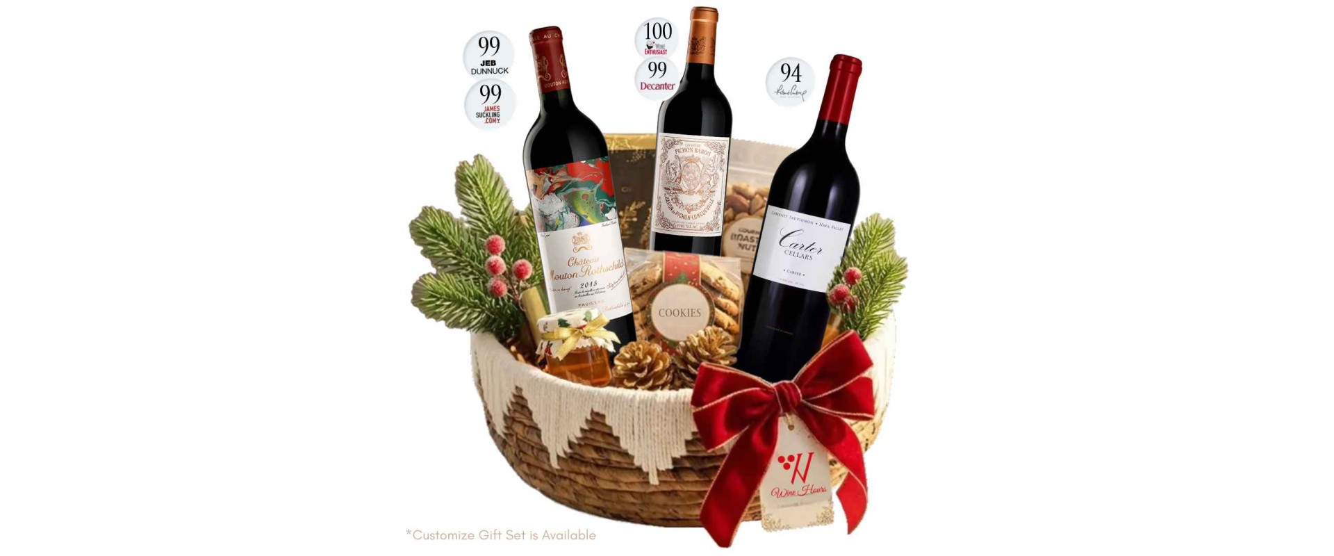 Golden Gatherings: Premium Wine Hampers