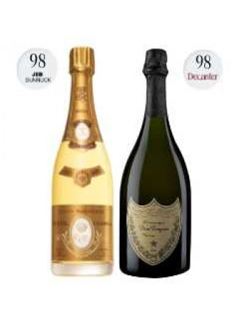 Duo - 2014 Cristal Champagne | 2012 Dom Perignon Champagne..