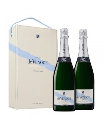 Bundle of 2 - De Venoge Cordon Bleu Brut DUO Champagne..