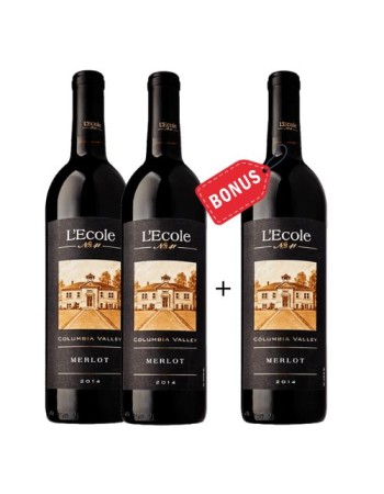 Buy 2 Get 1 - 2014 Lecole Merlot, Columbia Valley..