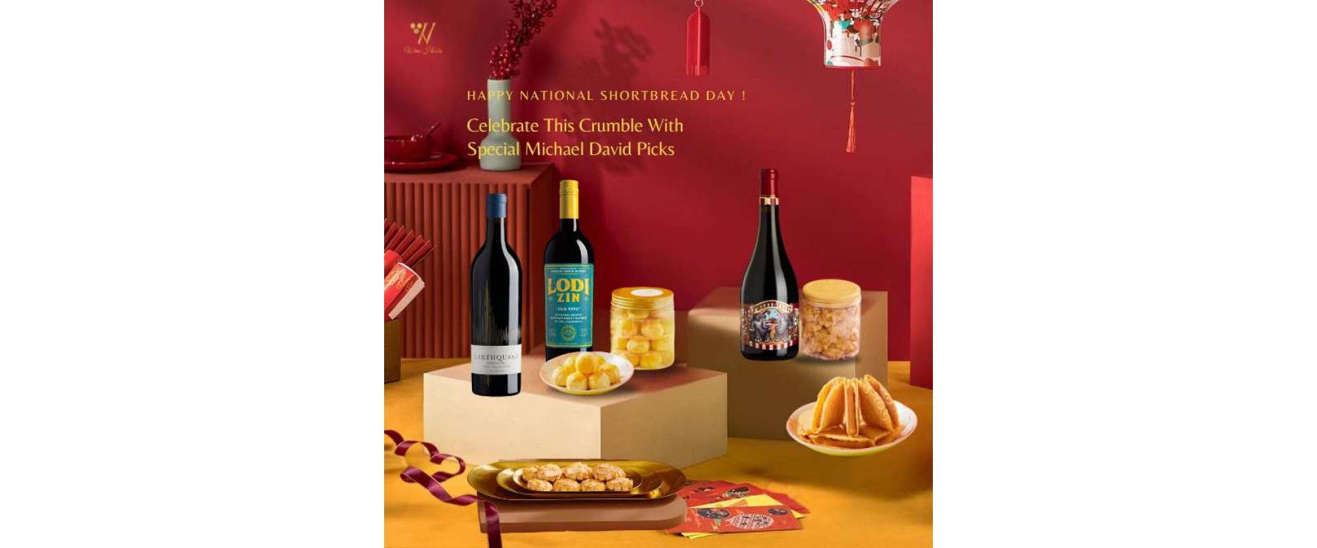 Lunar New Year Pineapple Tarts with Michael David Wines